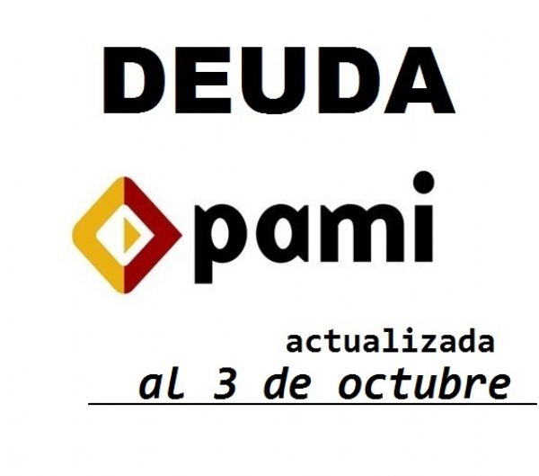 PAGOS DE PAMI PENDIENTES VENCIDOS