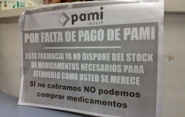 FARMACIAS RECLAMAN AL PAMI QUE “CONSOLIDE EL PAGO DE LA DEUDA” Y BAJE LAS RETENCIONES