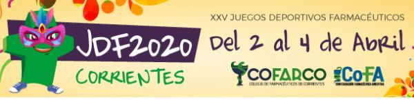 XXV Juegos Deportivos Farmacéuticos – Corrientes 2020